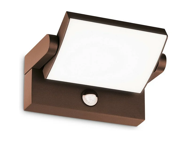 Ideal Lux SWIPE Lampada da parete a LED per esterni con sensore di movimento Caffè, 3000K, IP54