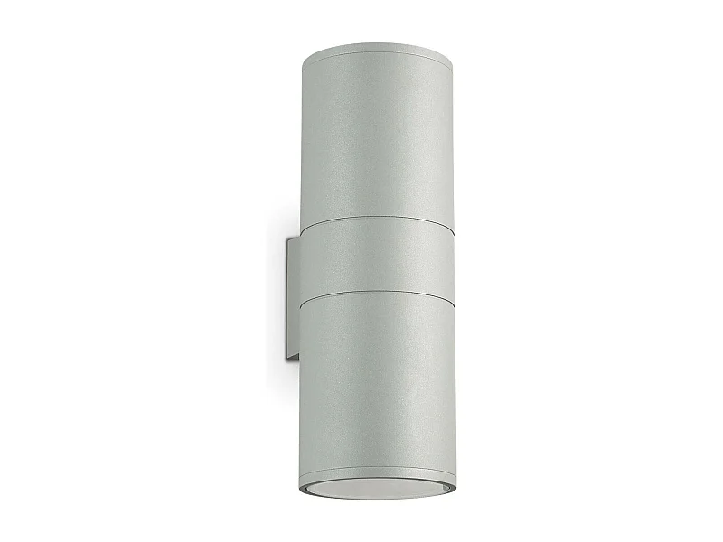 Ideal Lux Gun Applique murale d'extérieur à 2 lumières, gris IP54
