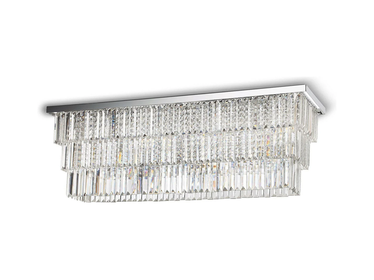 Ideal Lux Martinez Plafonnier à 8 Lumières Chrome