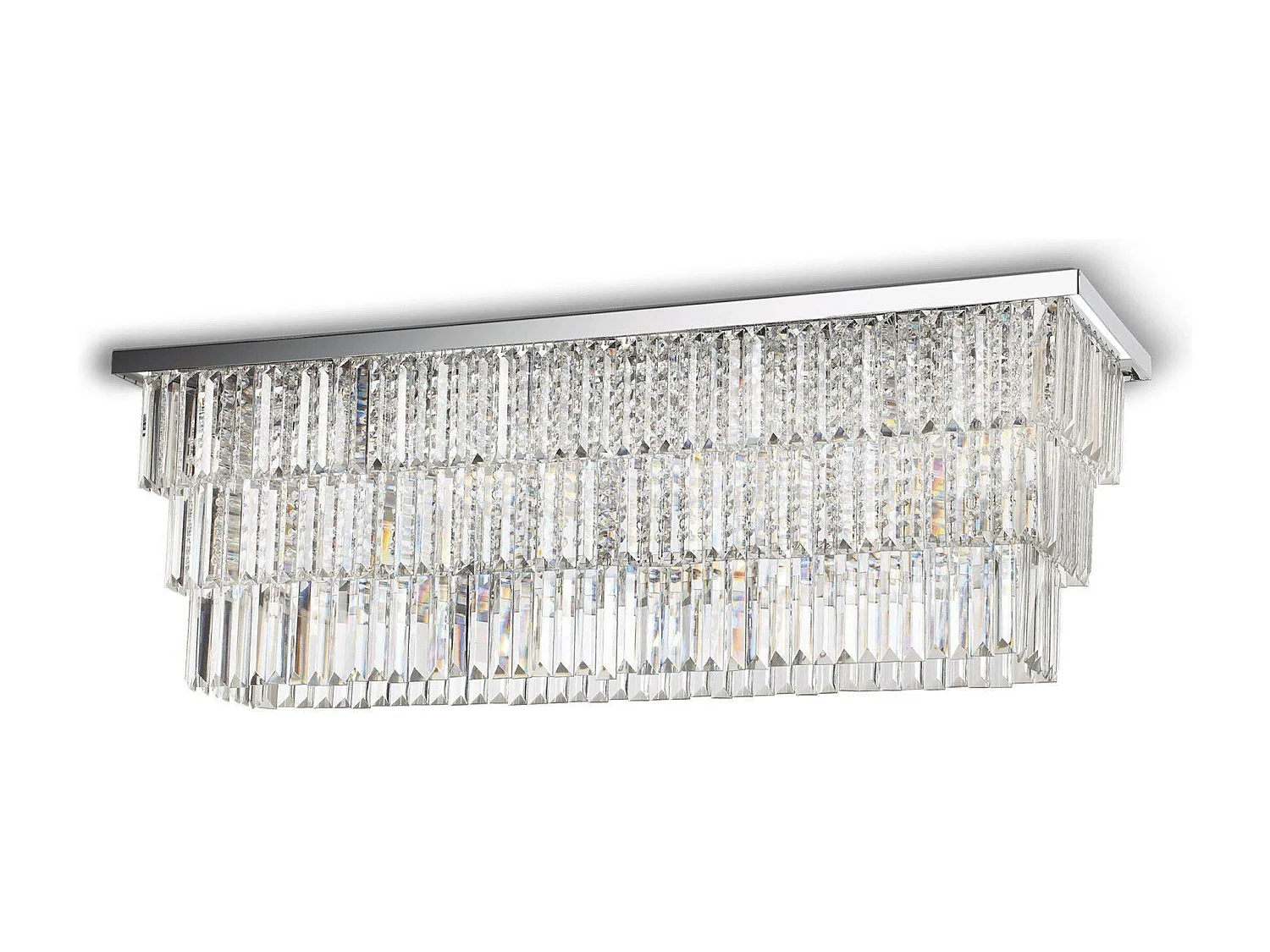 Ideal Lux Martinez Plafonnier à 8 Lumières Chrome