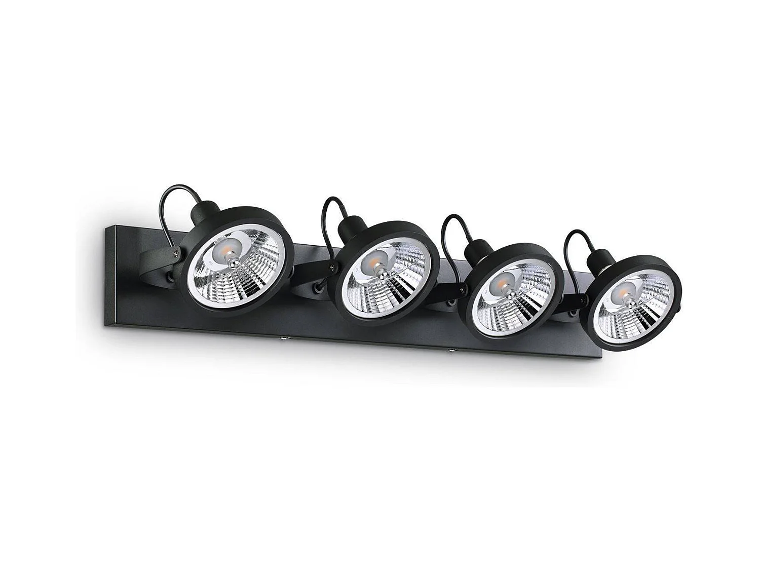 Ideal Lux Glim - Plafoniera a 4 luci Nera