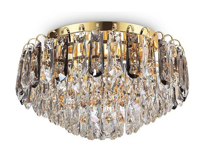 Ideal Lux MAGNOLIA Plafonnier encastré en cristal d'intérieur 7 lumières or, G9