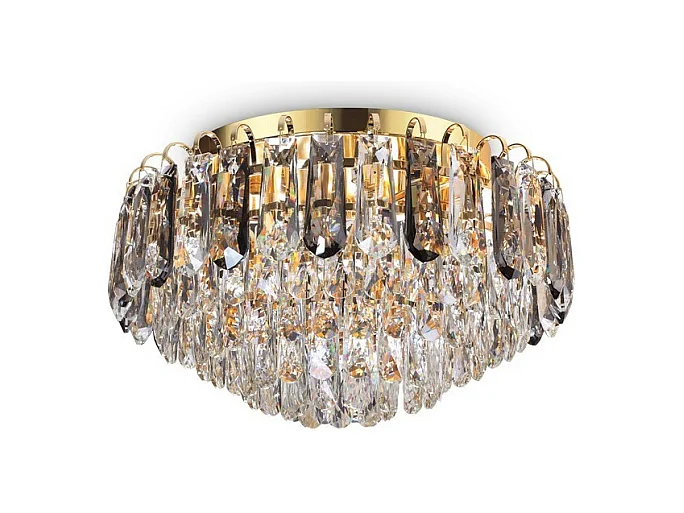 Ideal Lux MAGNOLIA Plafonnier encastré en cristal d'intérieur 7 lumières or, G9