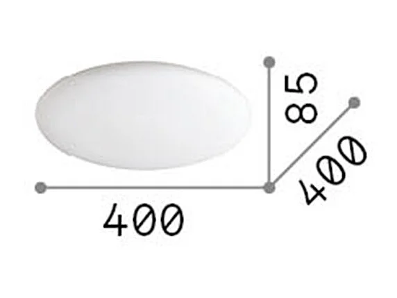 DEL décorative simple affleurant blanc, 13000K