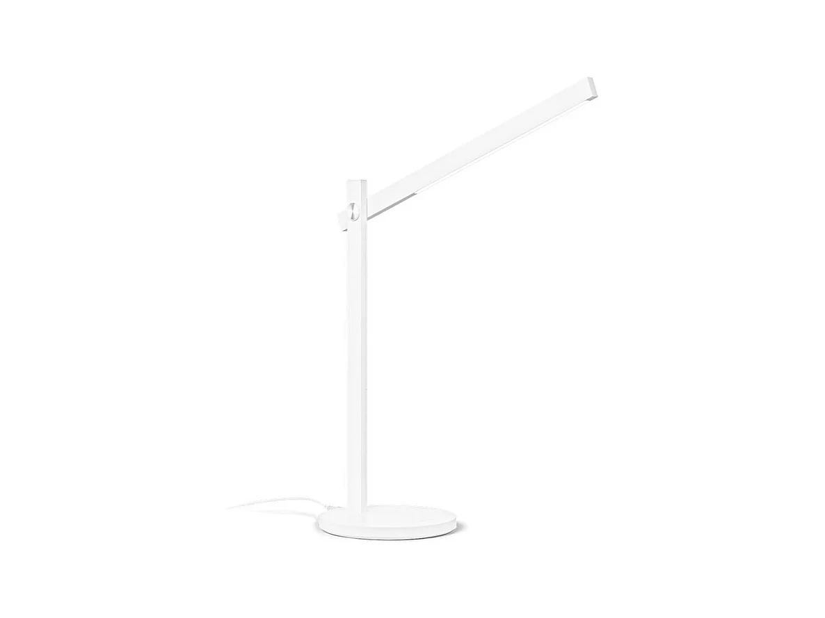 Ideal Lux PIVOT Lampe de table LED intégrée à intensité variable blanche, interrupteur intégré, 3000K