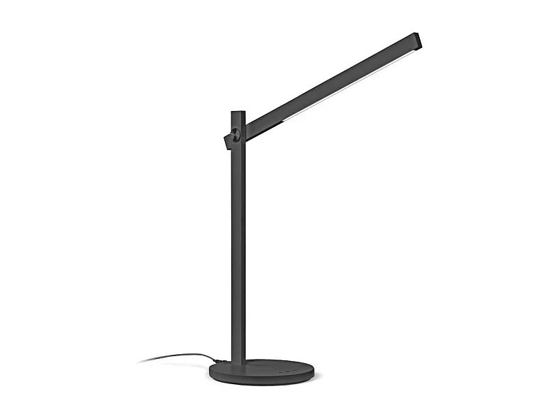 Ideal Lux PIVOT Lampada da tavolo LED integrata dimmerabile nera, interruttore integrato, 3000K