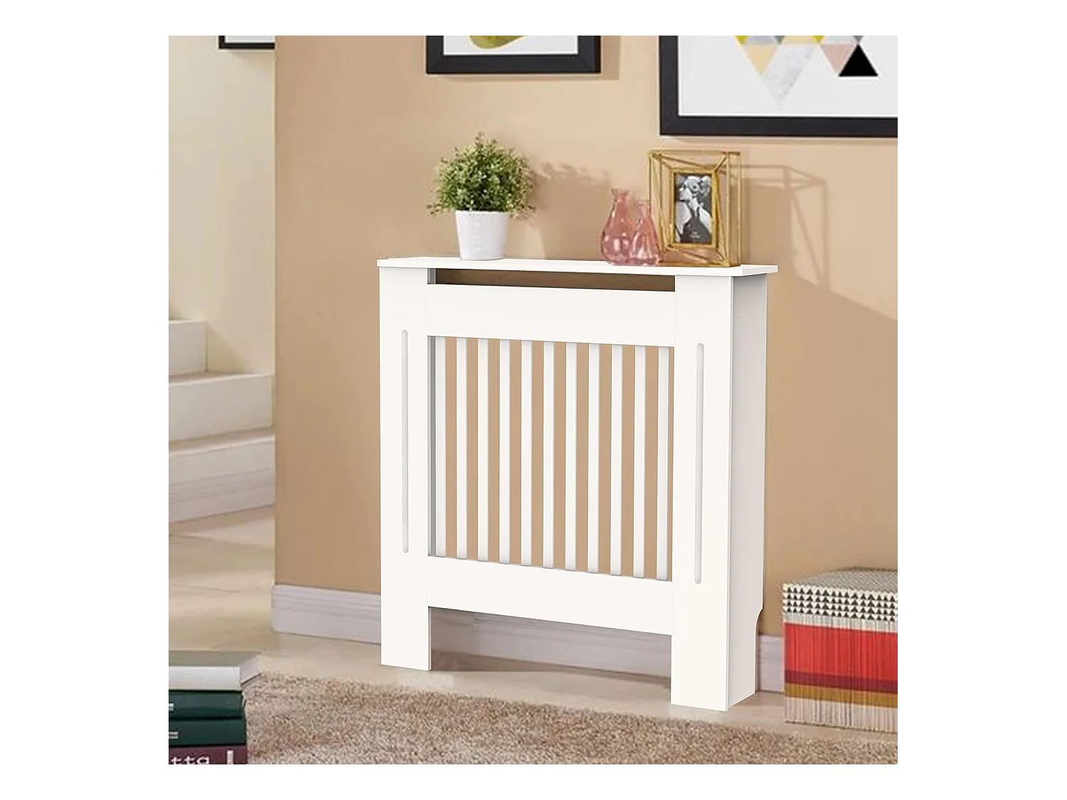 Couverture de radiateur en mdf cache radiateur grille cache radiateur maison couvre radiateur bois mural 78x19x92cm