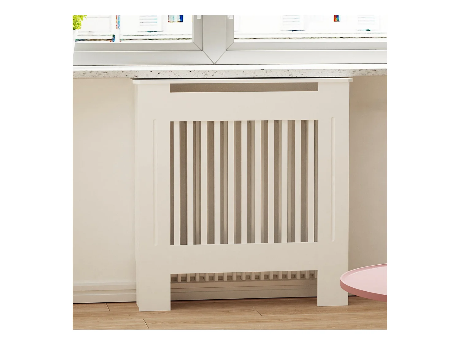 Couverture de radiateur mural cache radiateur grille cache radiateur maison en mdf couvre radiateur bois 78x19x101.2cm