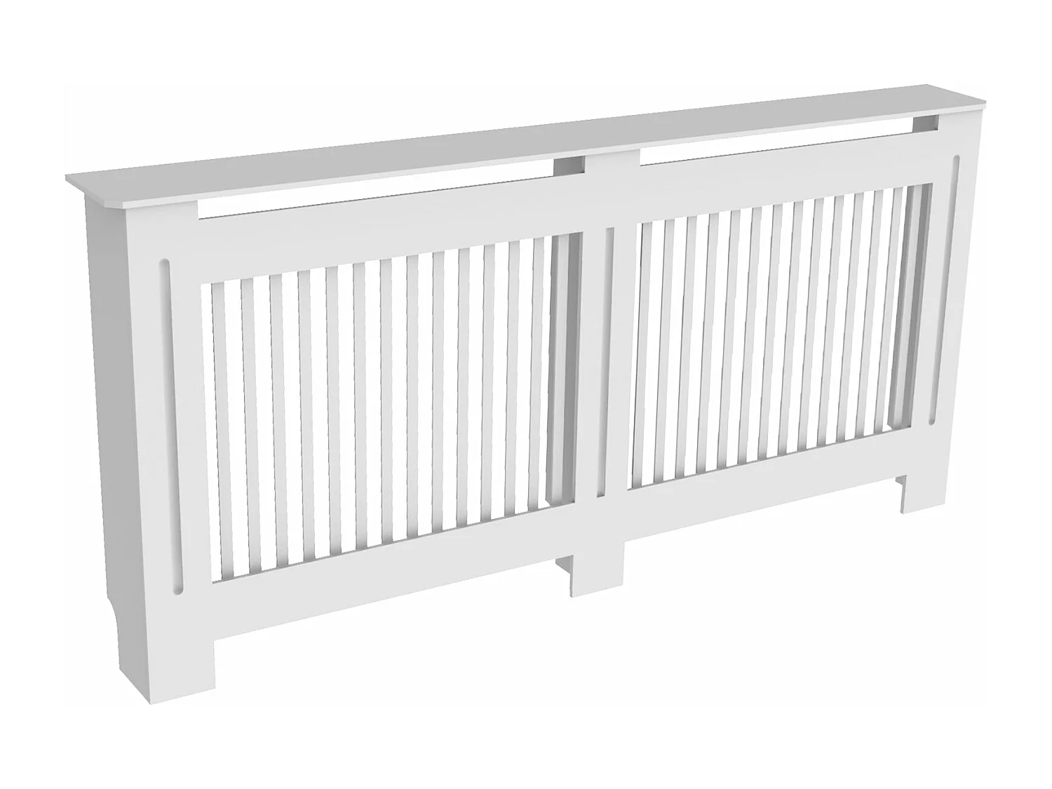 Cache radiateur blanc grille cache radiateur maison en mdf couvre radiateur bois cache-radiateur mural 172x19x92cm