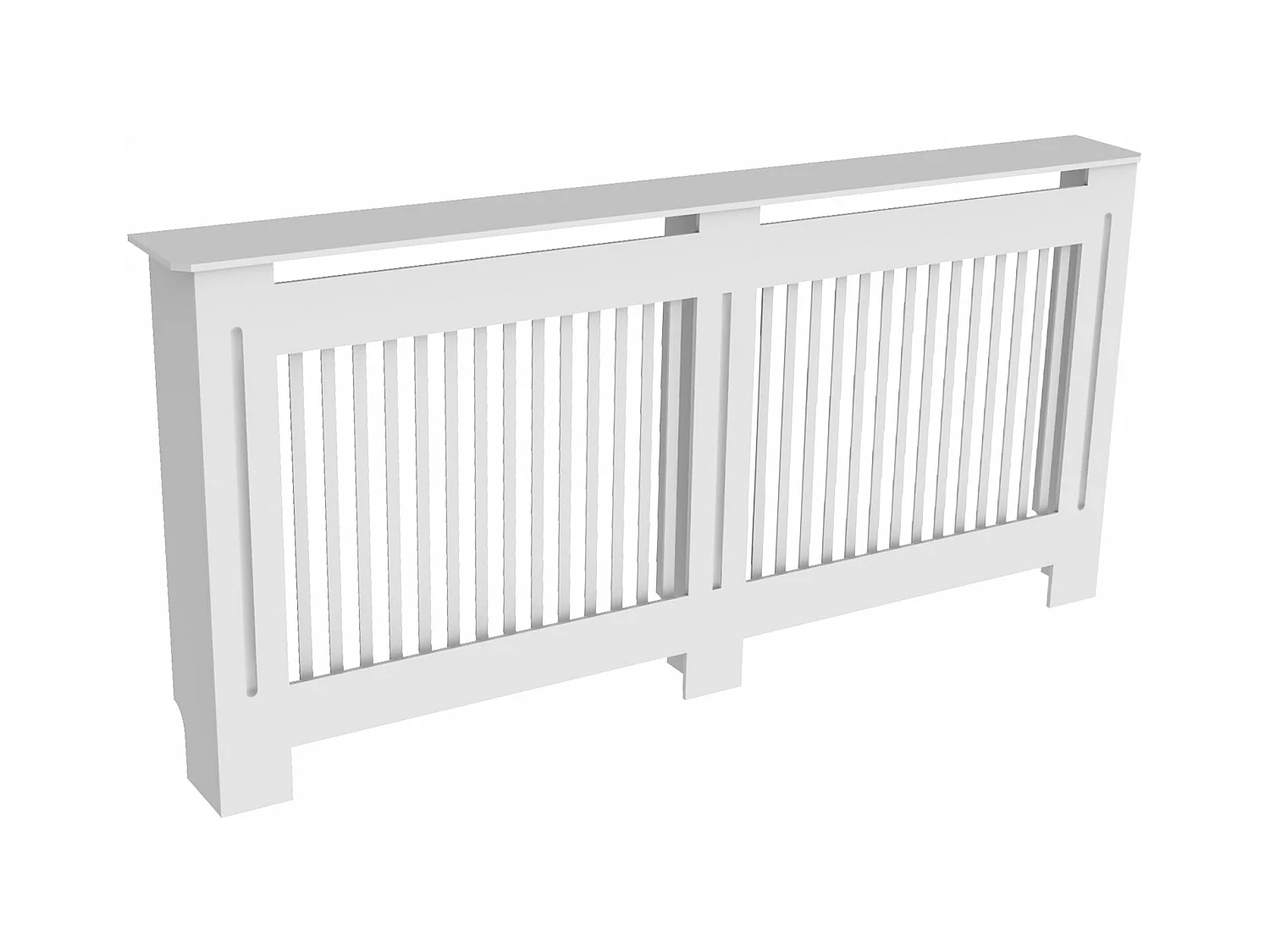 Cache radiateur blanc grille cache radiateur maison en mdf couvre radiateur bois cache-radiateur mural 172x19x92cm