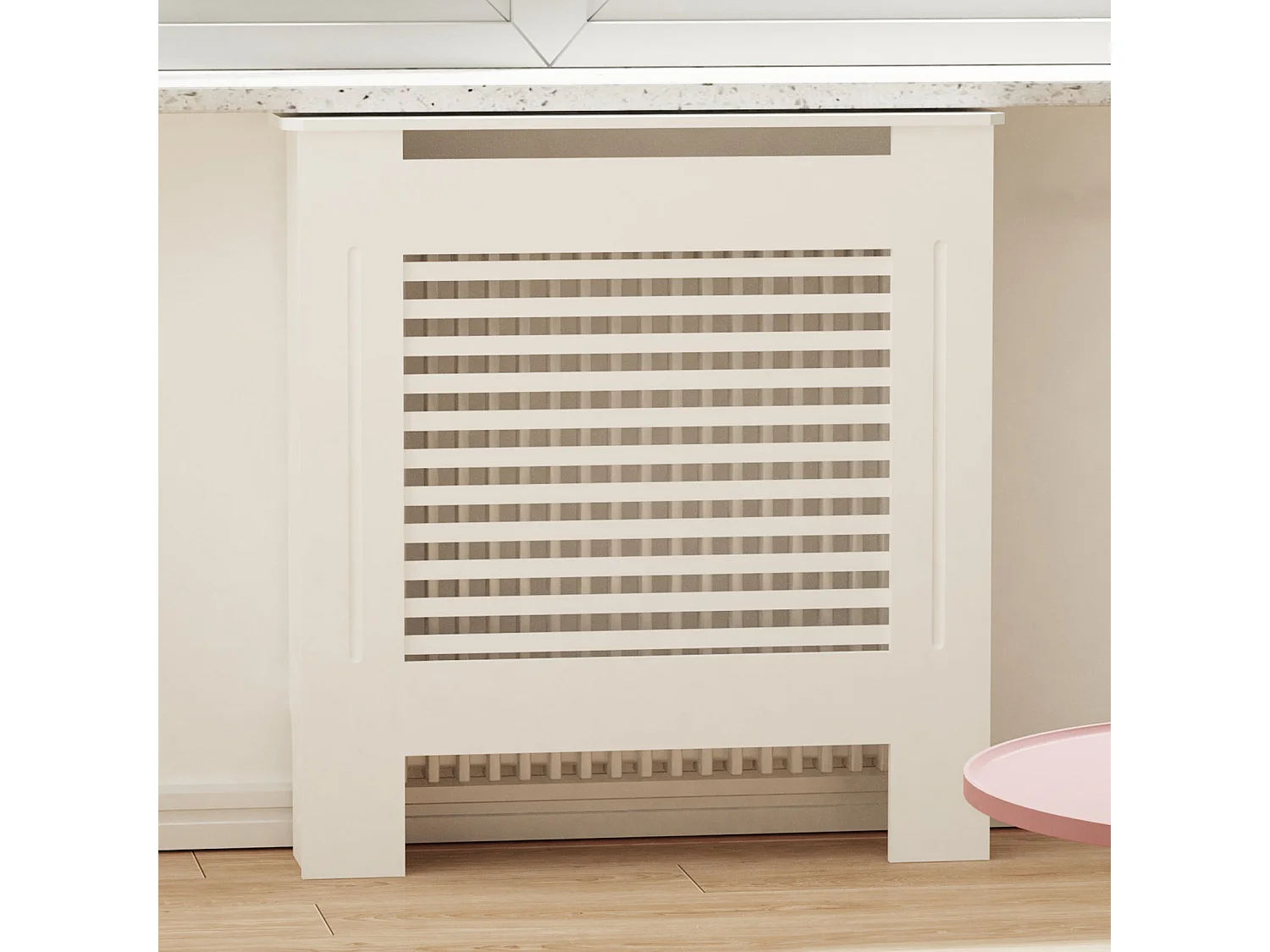Cache radiateur grille couverture de radiateur mural cache radiateur maison en mdf couvre radiateur bois 78x19x101.2cm