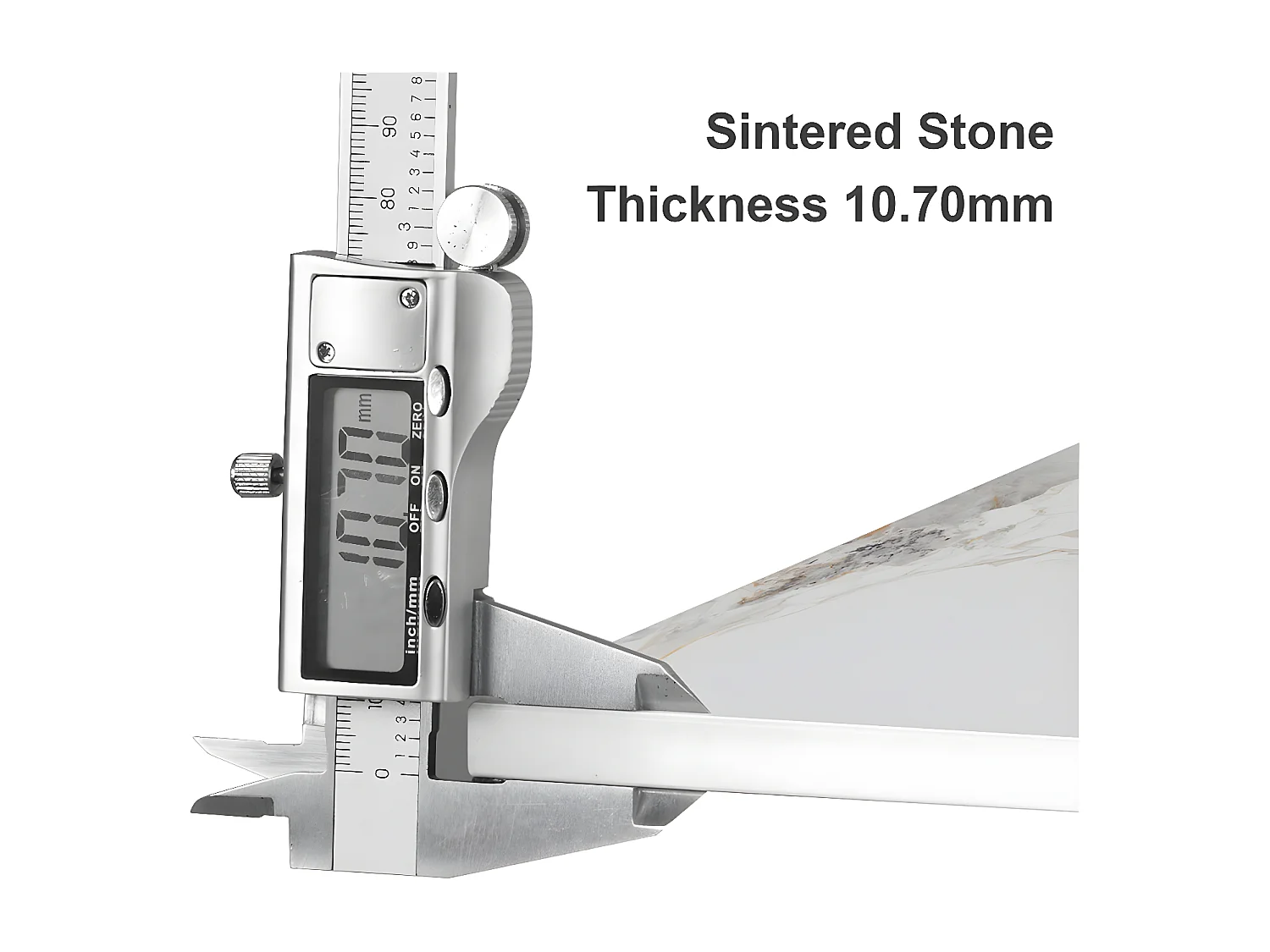 Rechthoekige eettafel voor 6 personen in marmer - wit 120x70x76cm