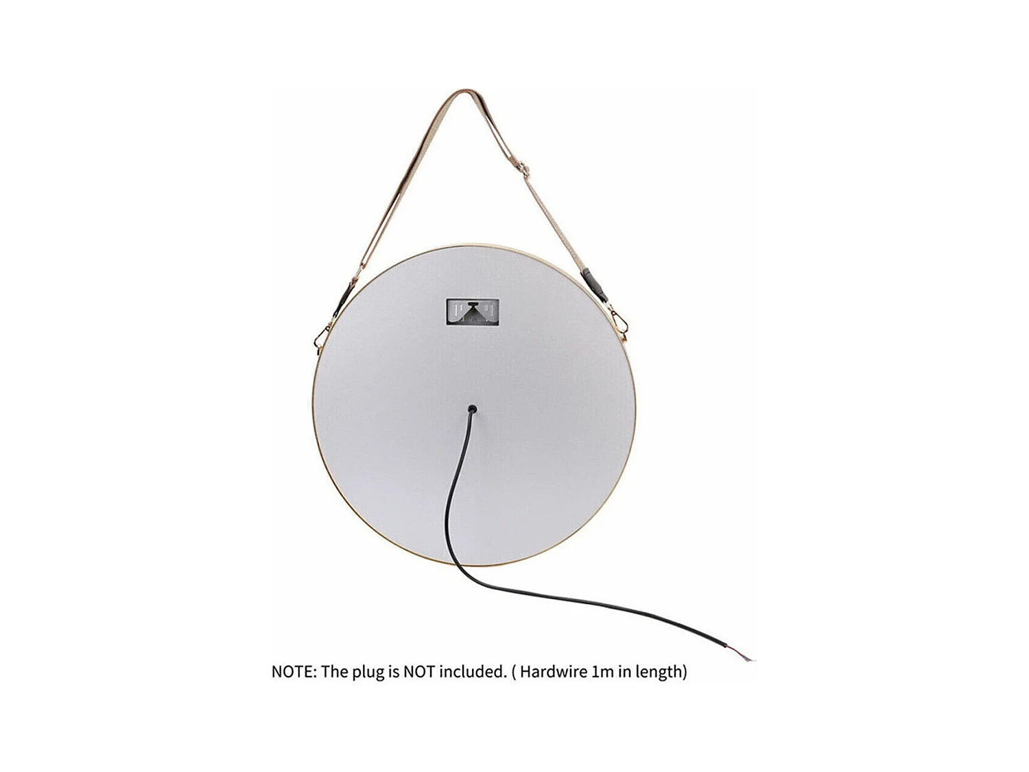 Espejo de baño LED redondo 80cm iluminación con 3 colores ajustables antivaho 80x80cm