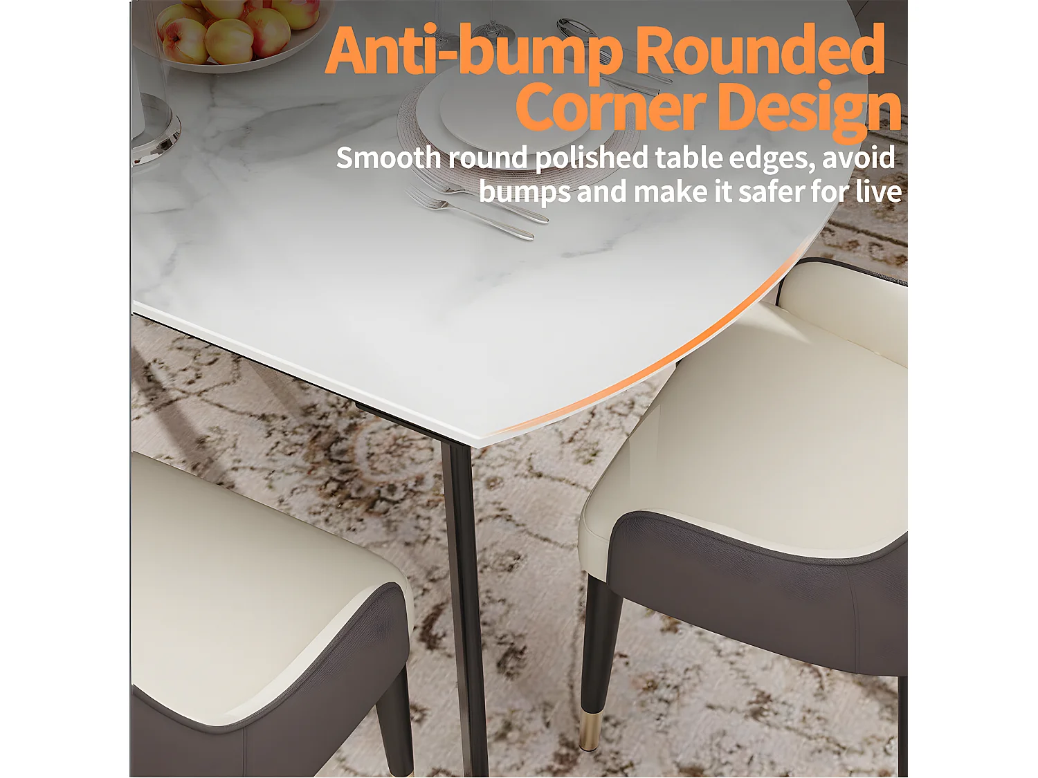 Table de cuisine extensible salle à manger ronde avec rallonge 130x130x80cm 103x80x79.5cm / 130x130x79.5cm