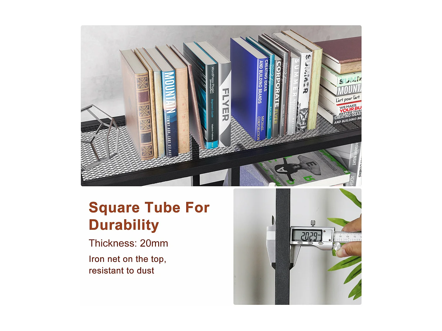 Bibliothèque étagère rangement industrielle meuble de rangement en bois et métal salon bureau 180x90x30cm