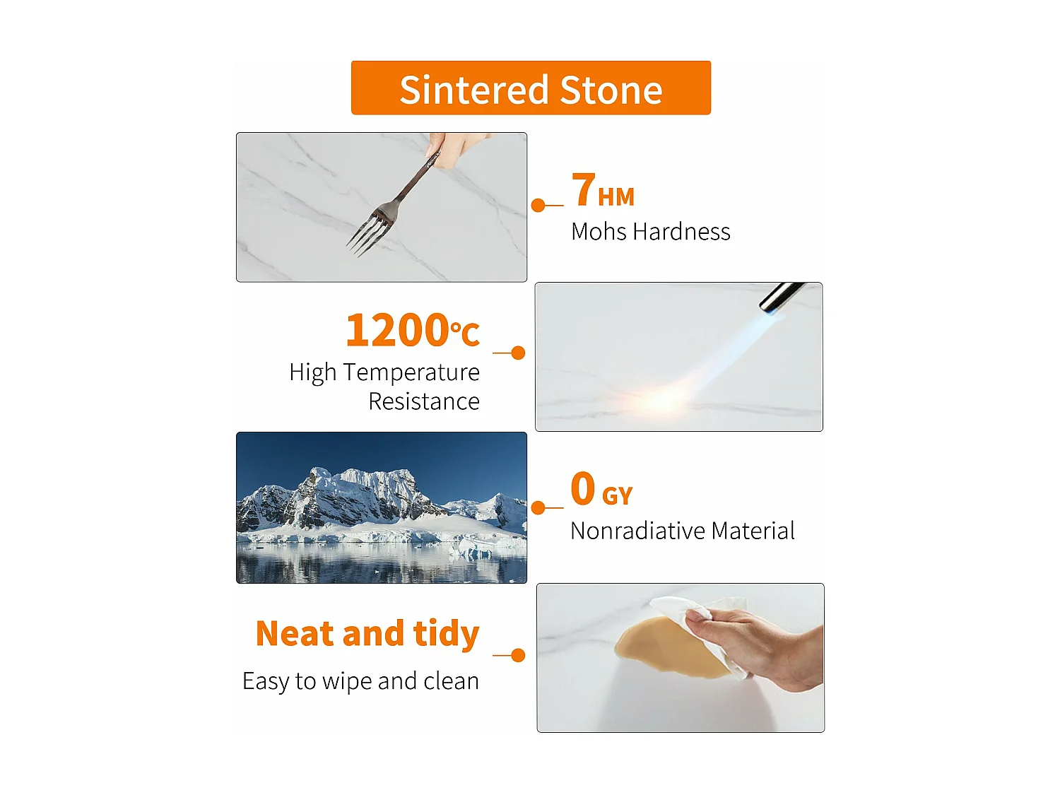 Table d'appoint solide carré en marbre moderne scandinave pour salon chambre terrasse 40x40x45cm