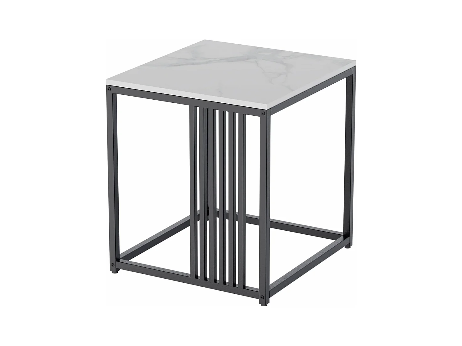 Table d'appoint solide carré en marbre moderne scandinave pour salon chambre terrasse 40x40x45cm