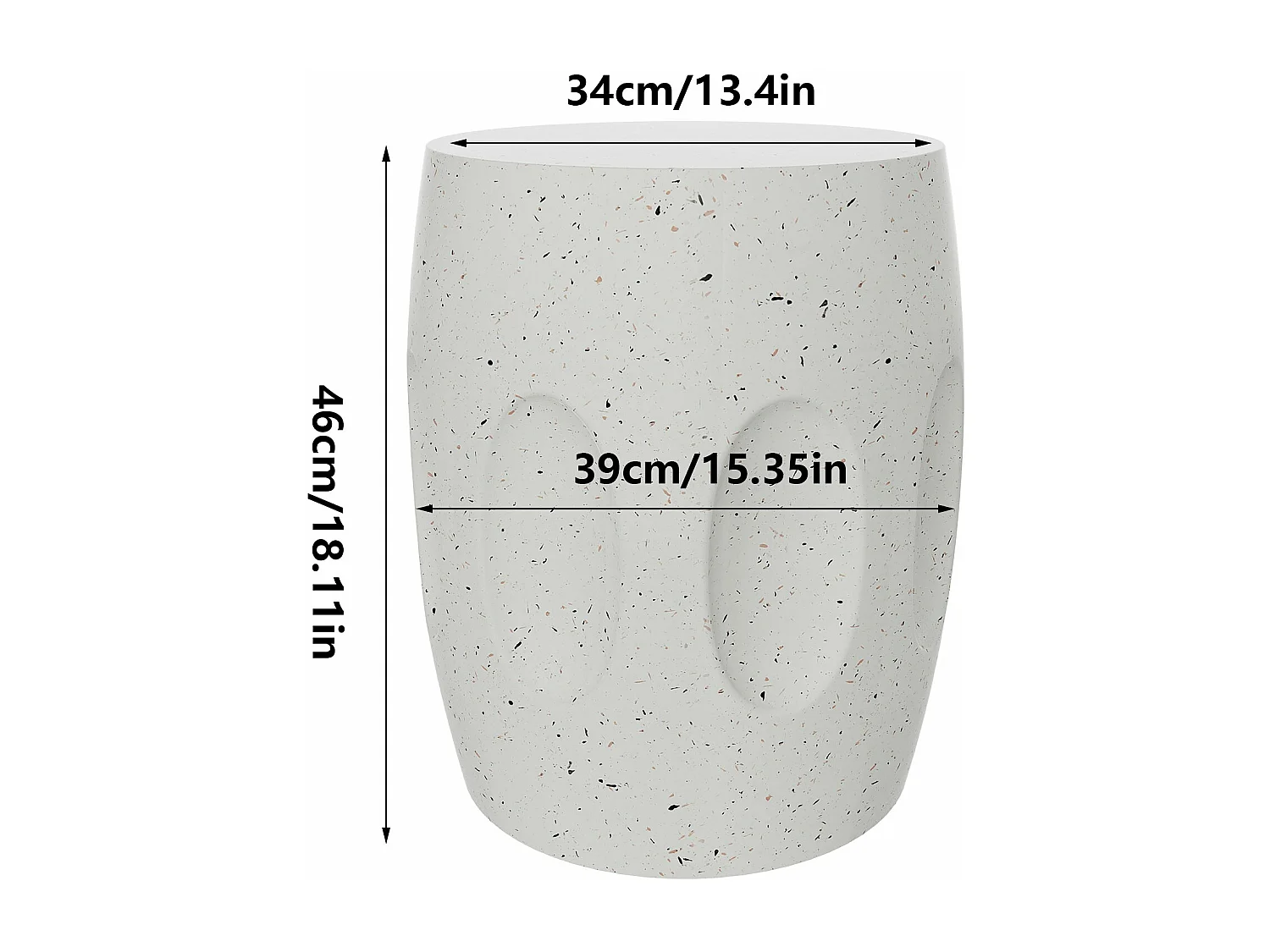 Table d'appoint rond guéridons de salon moderne et scandinave pour chambre 31x31x46cm