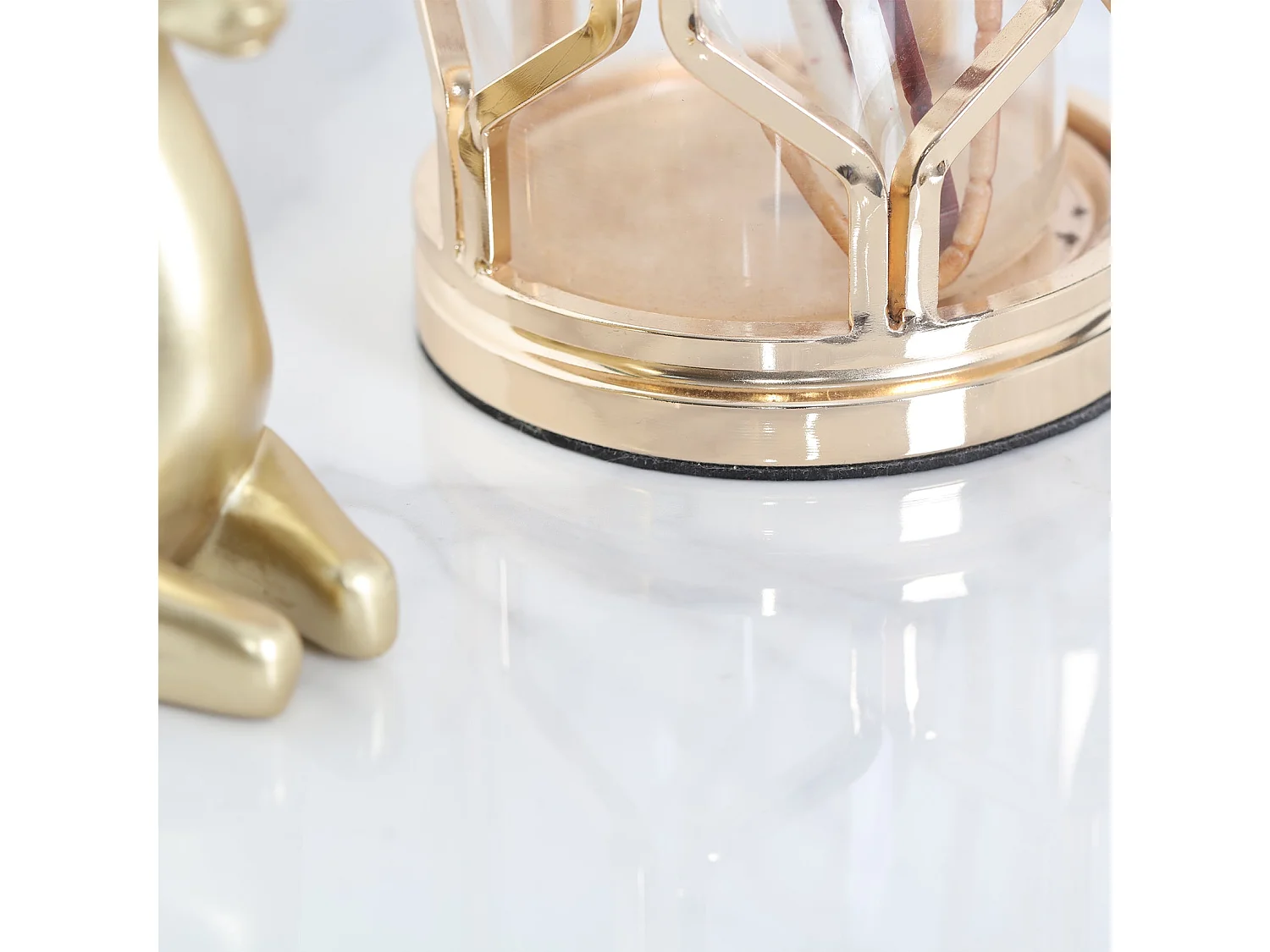 Table de chevet bout de canapé ronde en marbre pour salon chevet 40x40x54cm