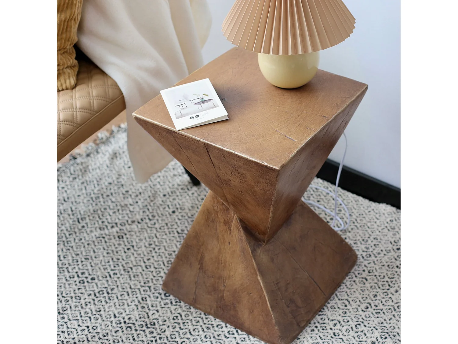 Table console entrée bois vintage couloir de salon pour couloir 82x32x81.5cm