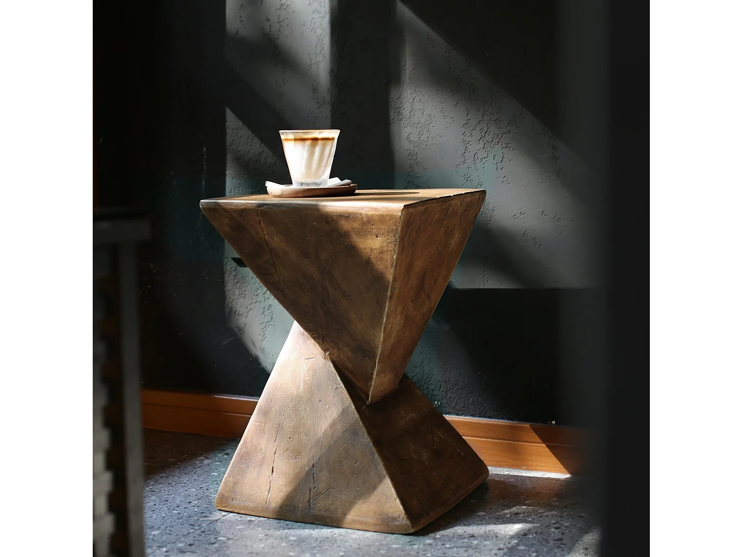 Table console entrée bois vintage couloir de salon pour couloir 82x32x81.5cm