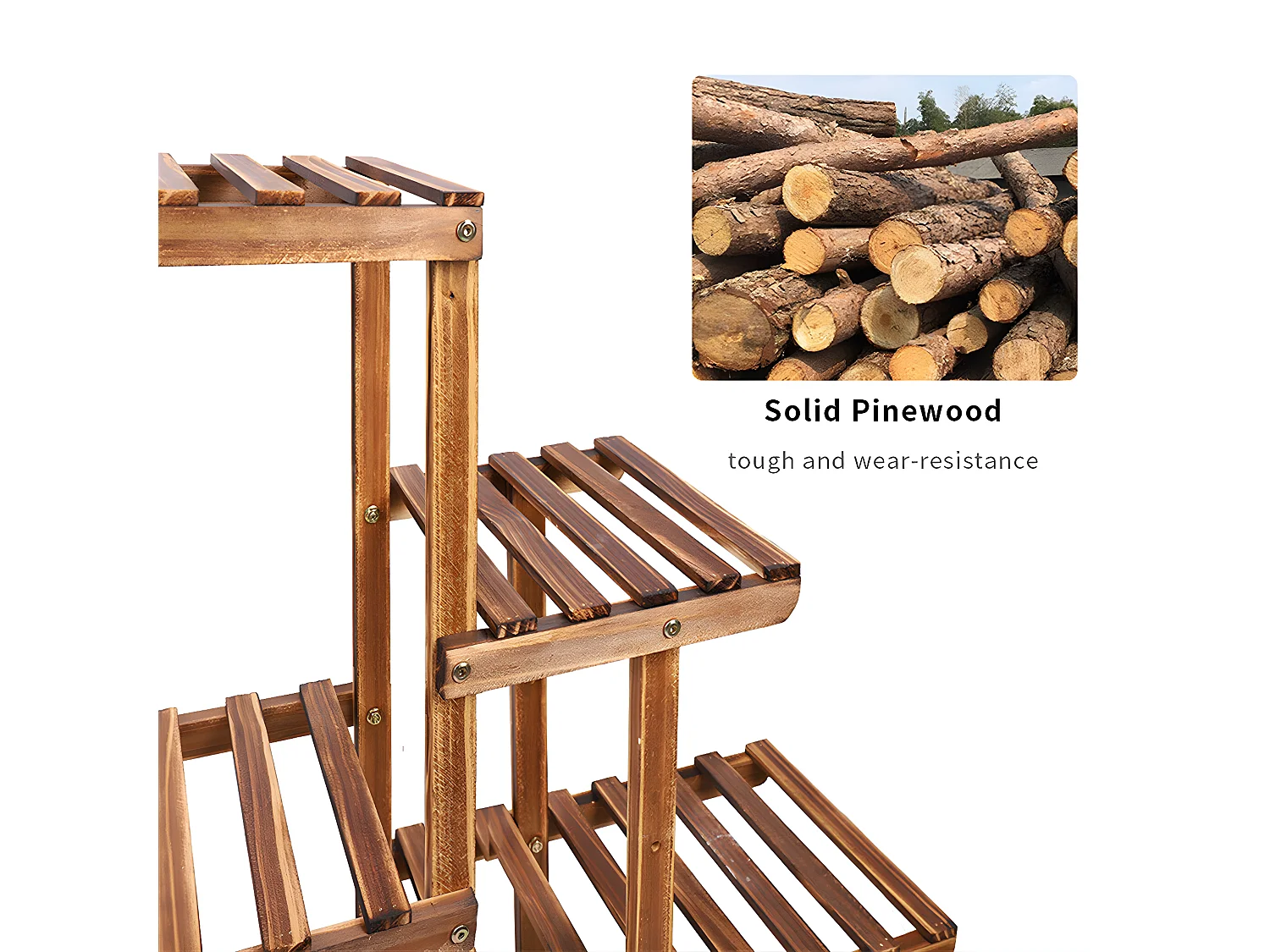 Porte plante intérieur en métal étagère plante extérieur support pot de fleurs fer forgé support plante charge max 140kg 66x22x102cm