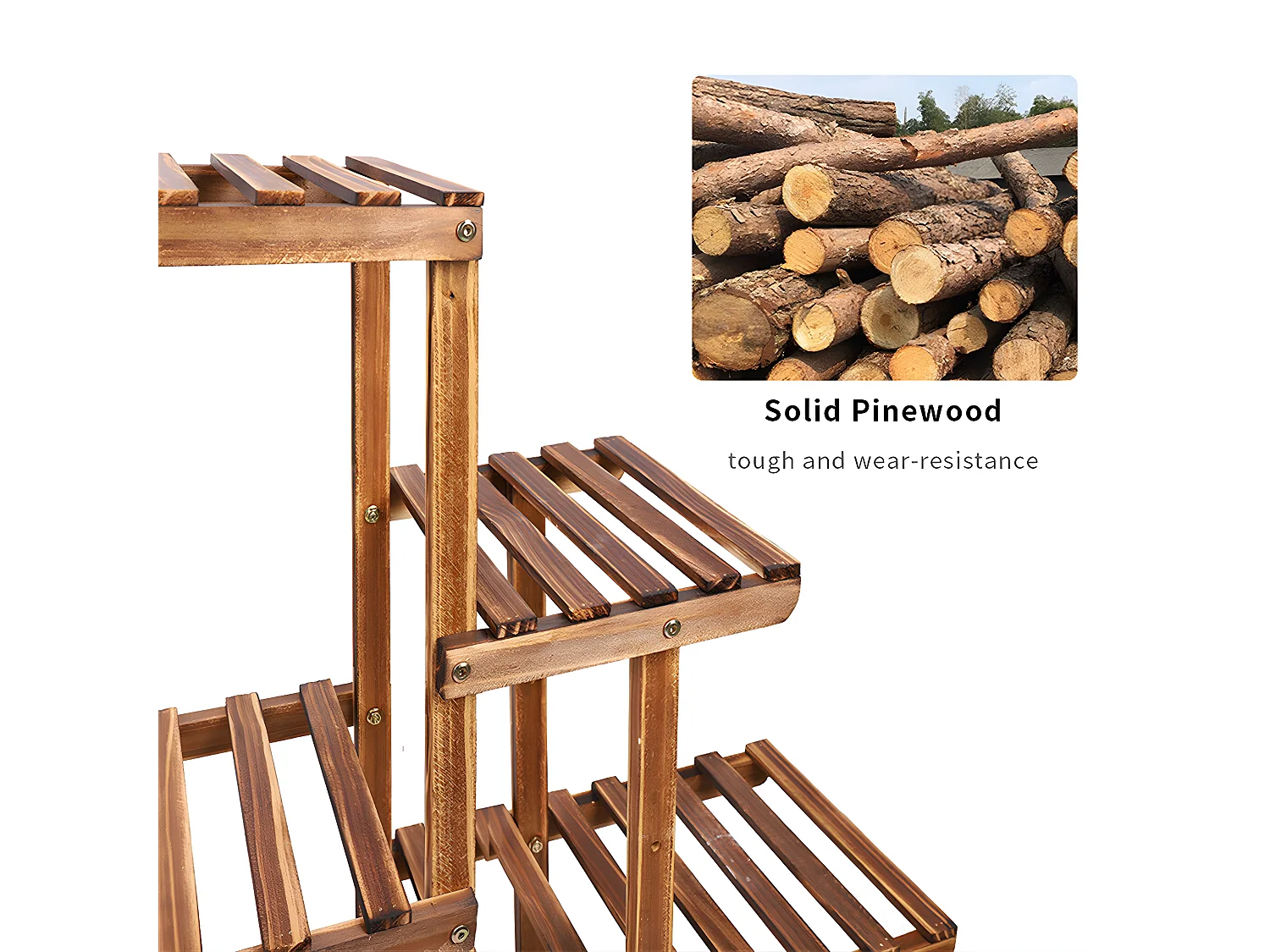 Porte plante intérieur en métal étagère plante extérieur support pot de fleurs fer forgé support plante charge max 140kg 66x22x102cm