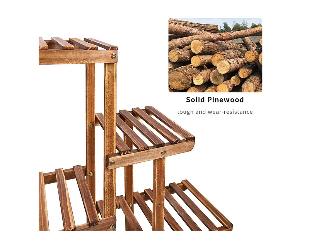 Porte plante intérieur en métal étagère plante extérieur support pot de fleurs fer forgé support plante charge max 140kg 66x22x102cm