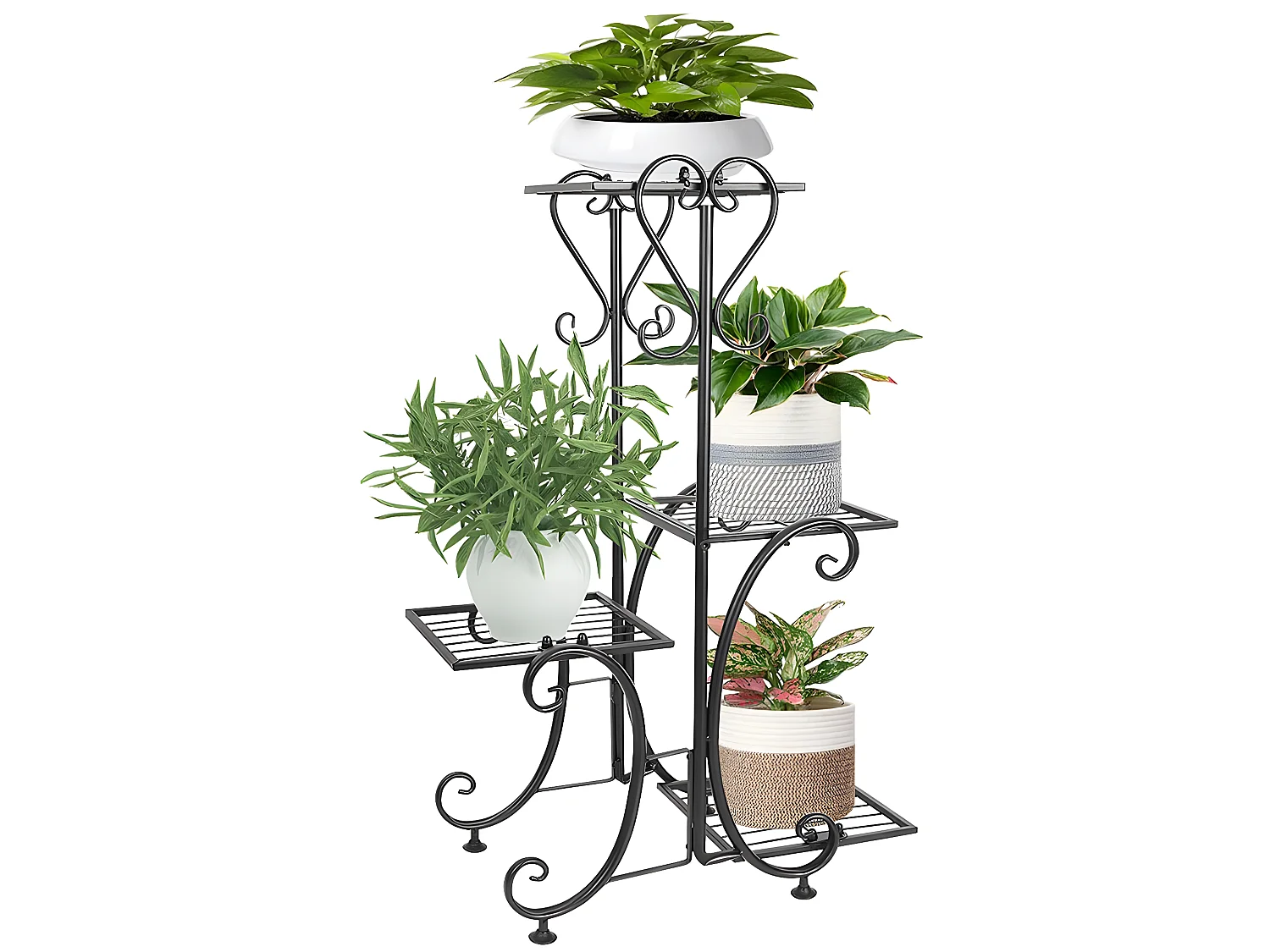Porte plantes étagère plante intérieure support pot de fleurs extérieur 87x50x25cm