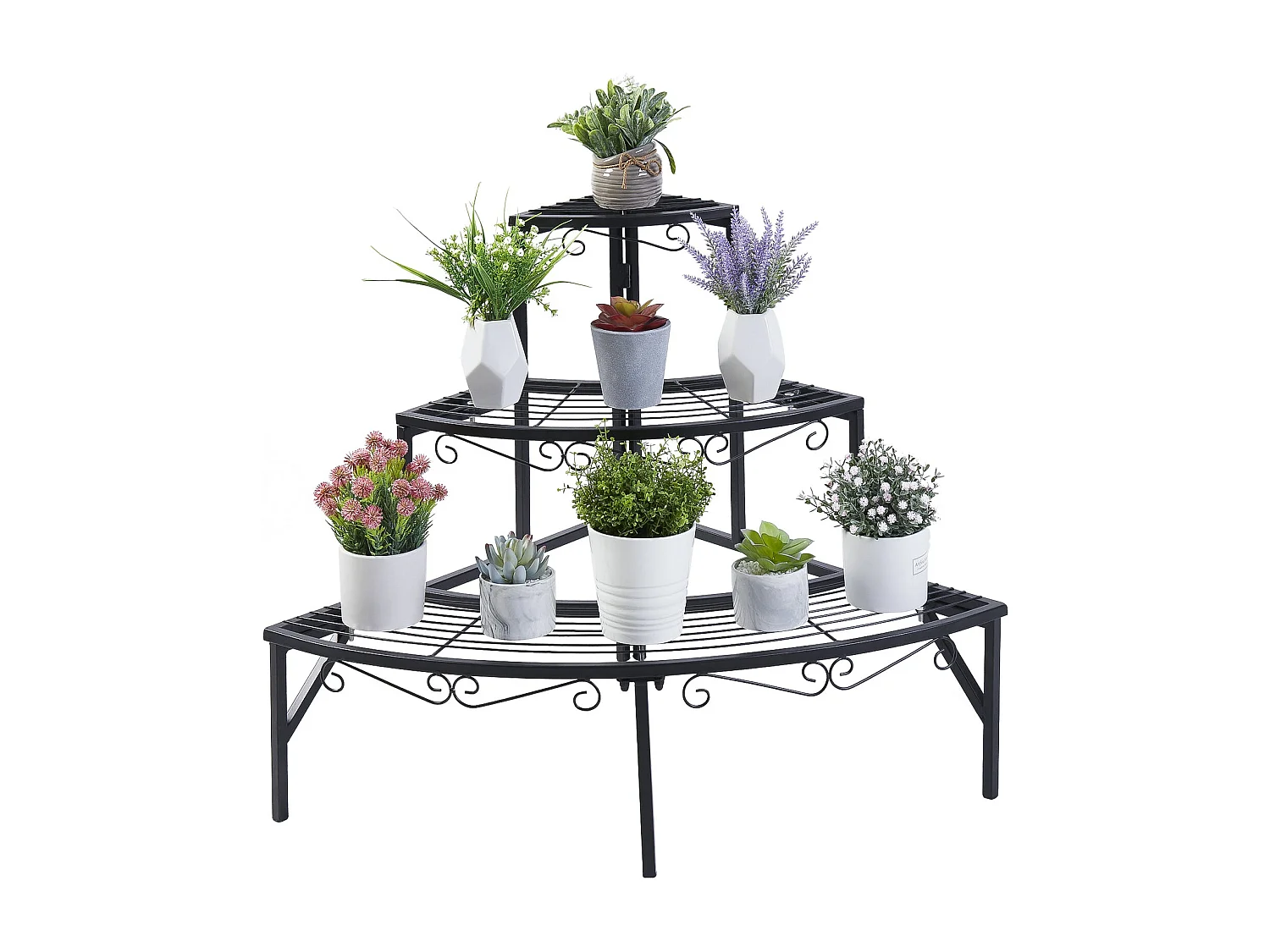 Porte plantes intérieure étagère plante scandinave support pot de fleur 74x27x69cm