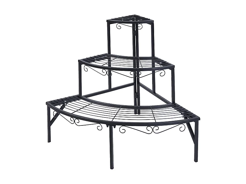 Porte plantes intérieure étagère plante scandinave support pot de fleur 74x27x69cm