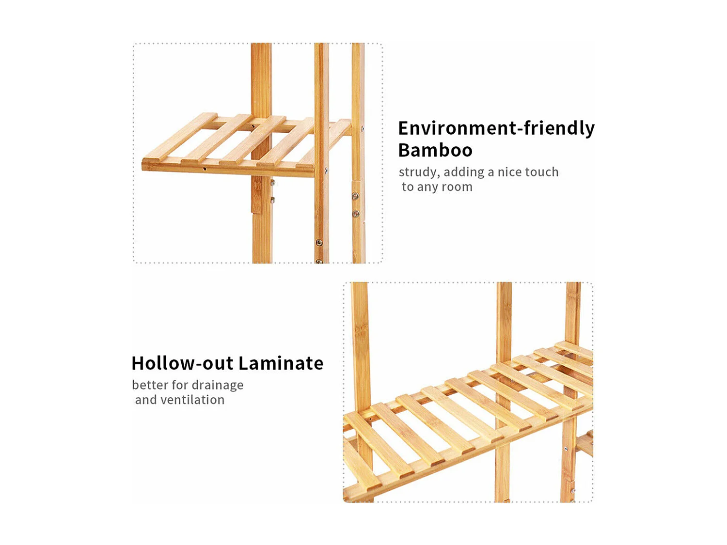 Étagère plante porte plantes support pot de fleurs vertical pour maison bureau café 123x89x19.5cm