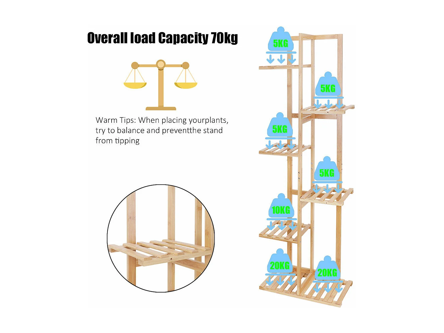Porte plante fer forgé étagère plante avec 9 tablettes support pot de fleurs convient pour maison jardin charge max 50kg 121.5x88x22cm