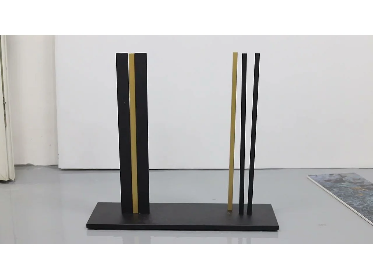 Meuble table console marbre bout de canapé pour salon entrée 118x30x78cm