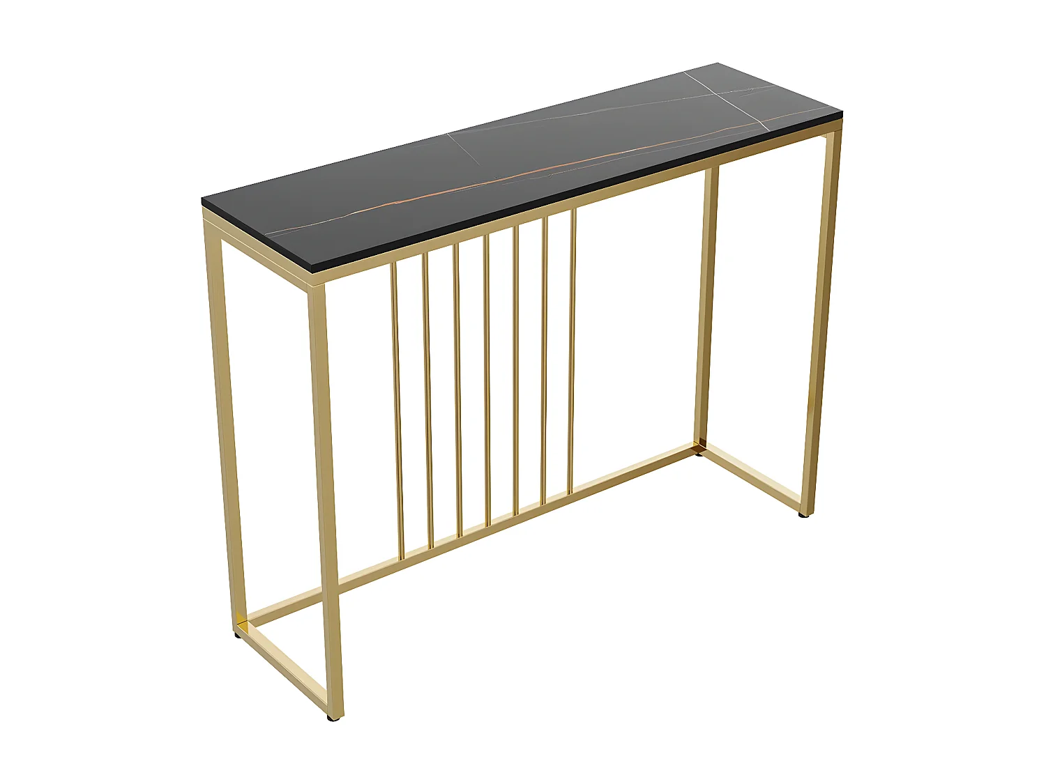 Table console entrée en marbre pour salon couloir 100x30x78 cm