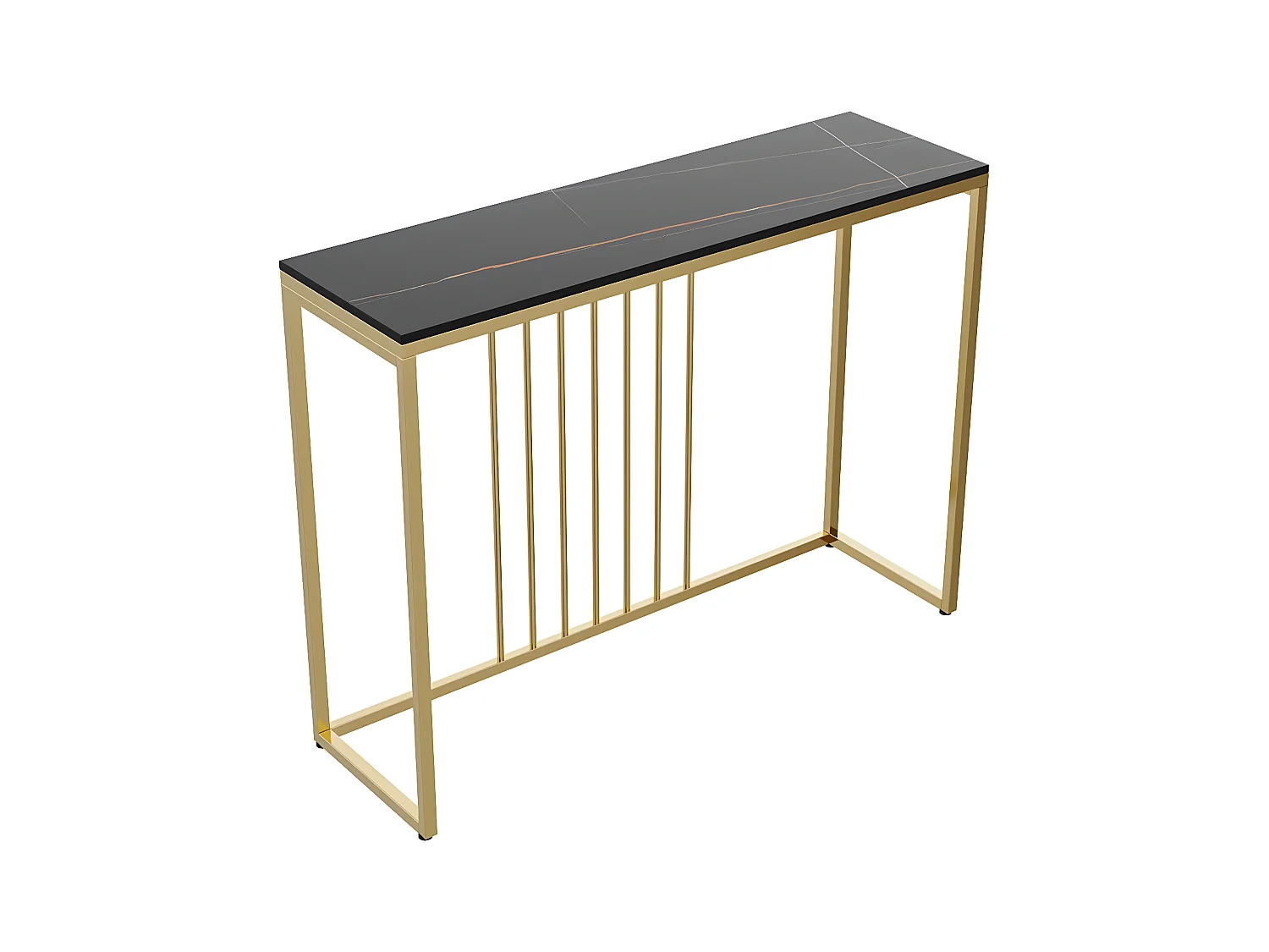 Table console entrée en marbre pour salon couloir 100x30x78 cm