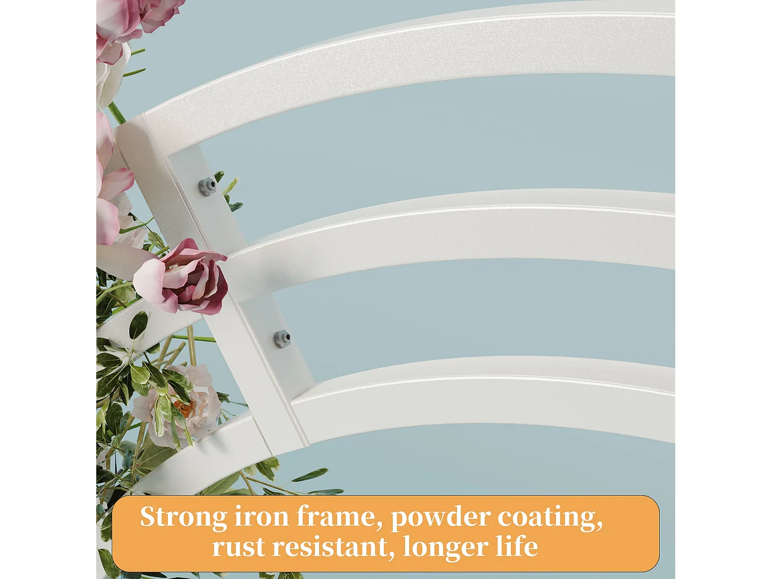 Arche de mariage de ballon anniversaire photo de fleur ronde métallique cercle triple jardin cérémonie photographie fête 200x260x60cm