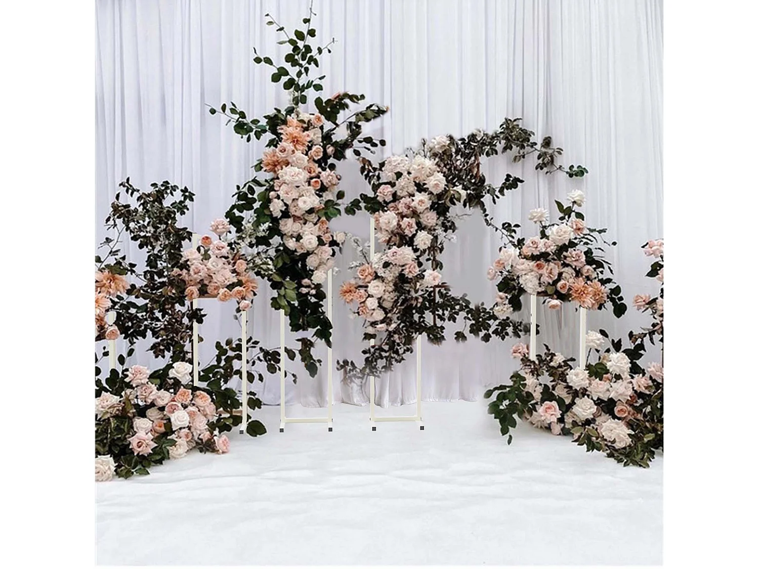 Kit arche mariage en métal lot de 5 arche de ballon fleur métallique amovible de décoration support de fond pour mariage 40x35x125cm / 40x35x125cm / 40x35x155cm / 40x35x185cm / 40x35x200cm