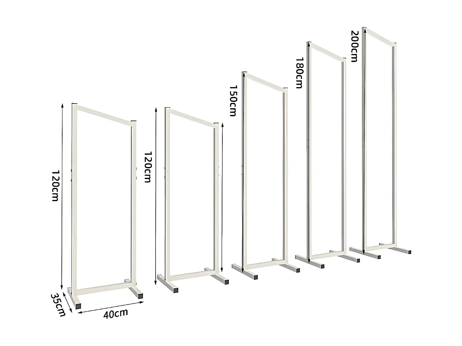 Kit arche mariage en métal lot de 5 arche de ballon fleur métallique amovible de décoration support de fond pour mariage 40x35x125cm / 40x35x125cm / 40x35x155cm / 40x35x185cm / 40x35x200cm