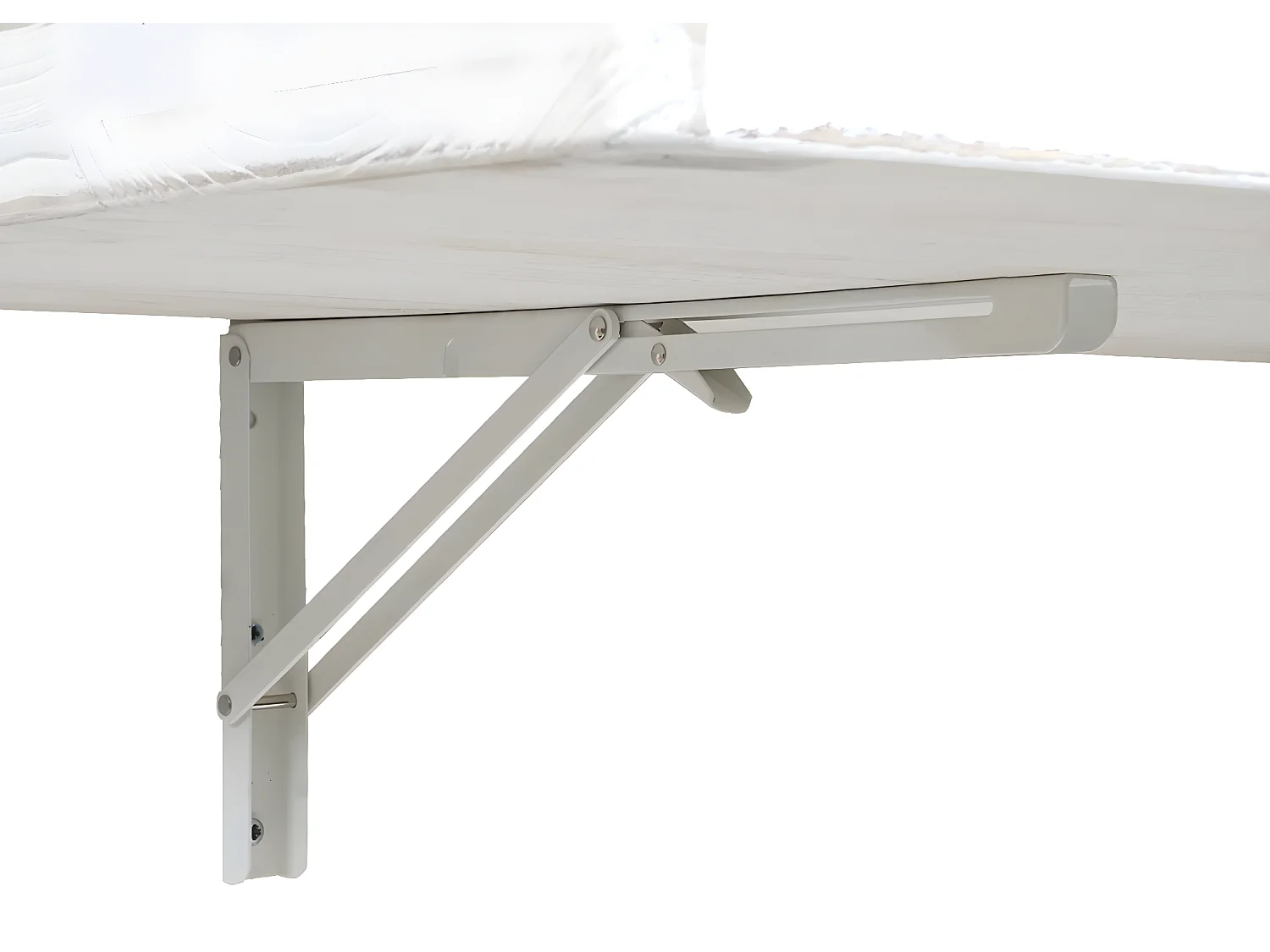 Table murale MCW-H48 Pliable,  100x50cm shabby blanc