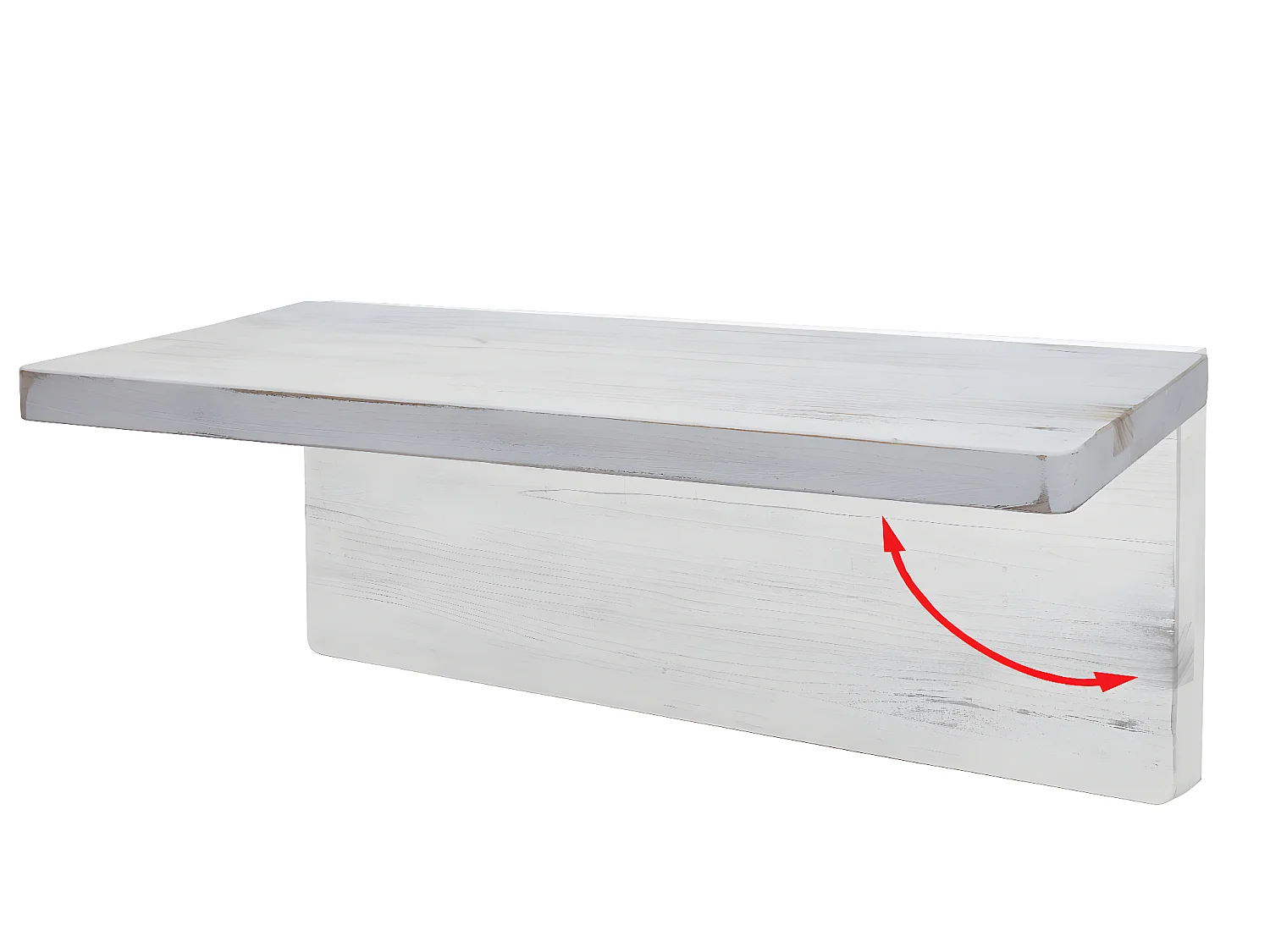 Table murale MCW-H48 Pliable,  100x50cm shabby blanc