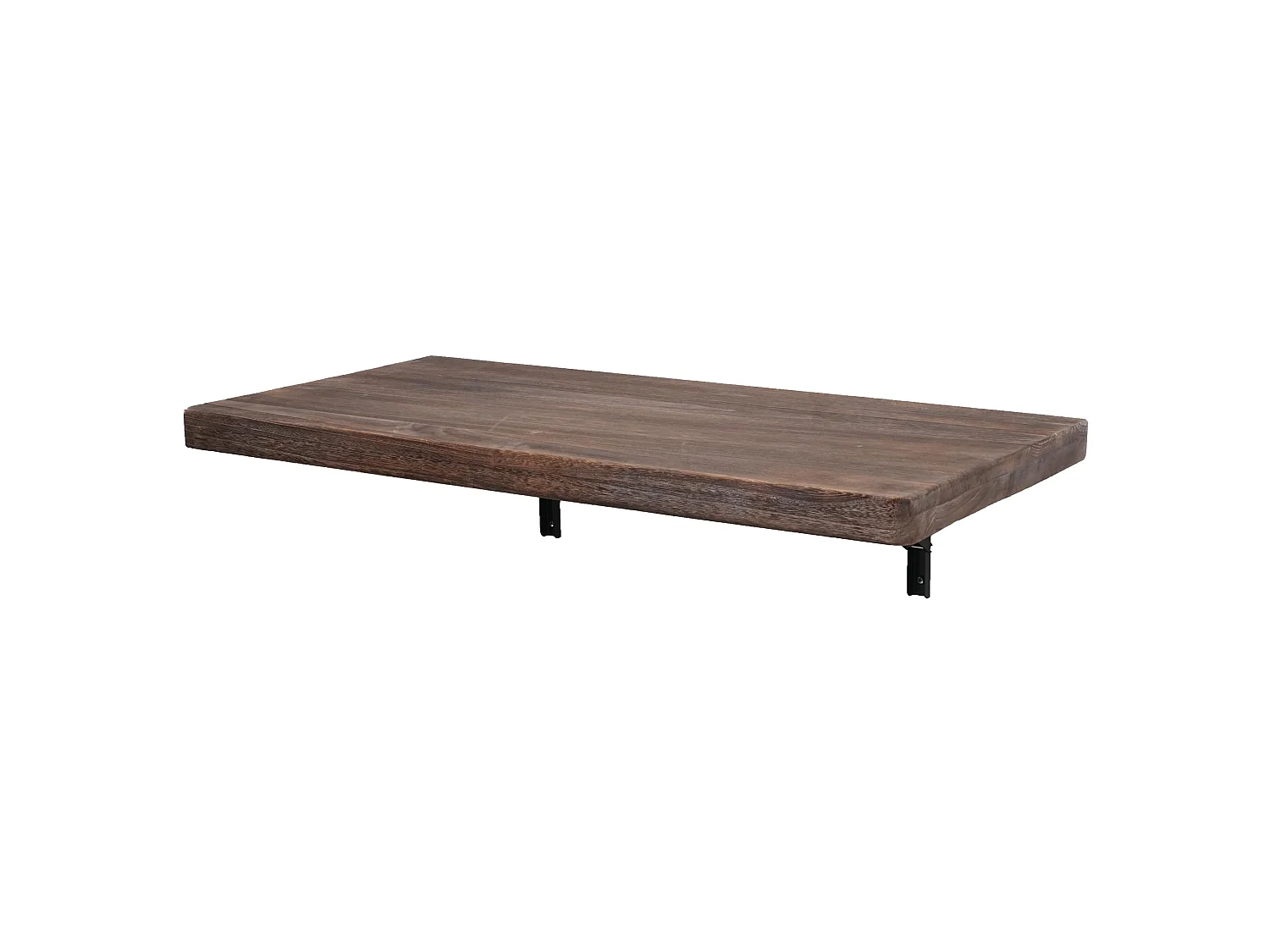 Tavolino scrivania mensola pieghevole sideboard da parete salvaspazio MCW-H48 100x50cm marrone
