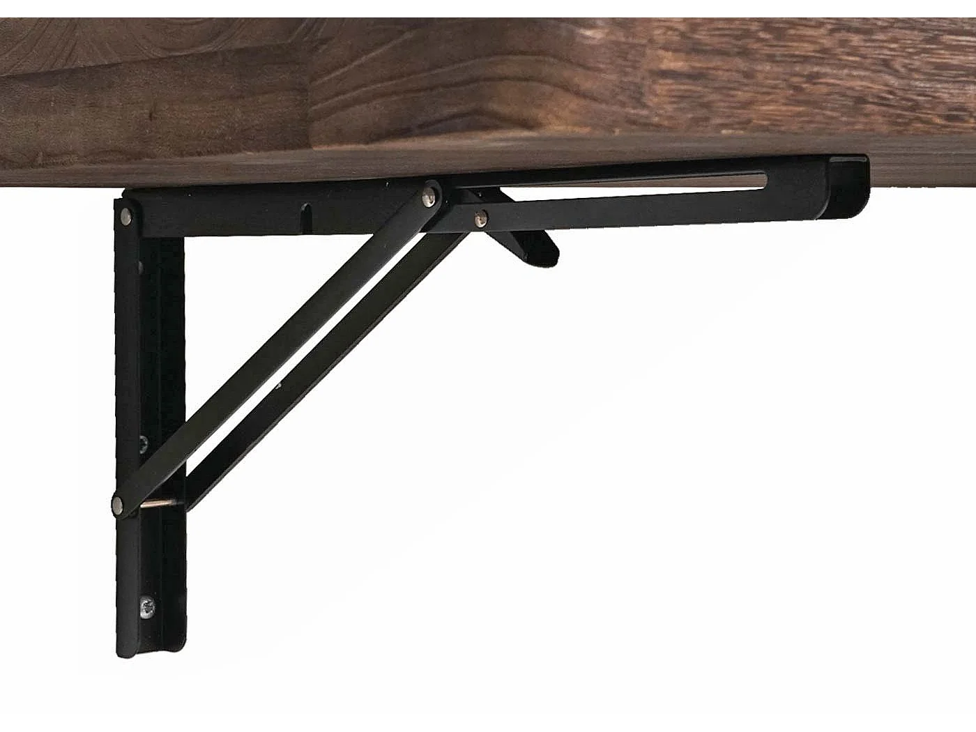 Tavolino scrivania mensola pieghevole sideboard da parete salvaspazio MCW-H48 100x50cm marrone