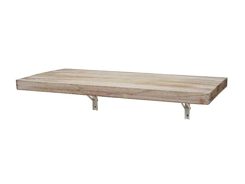 Table murale MCW-H48 Pliable,  120x60cm couleur naturelle
