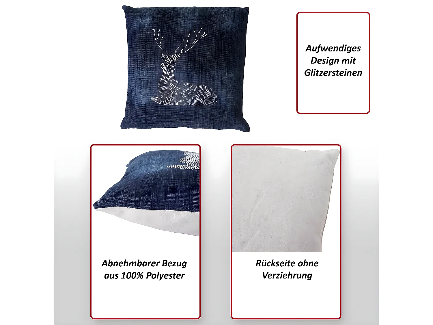 Decoratief kussen hert