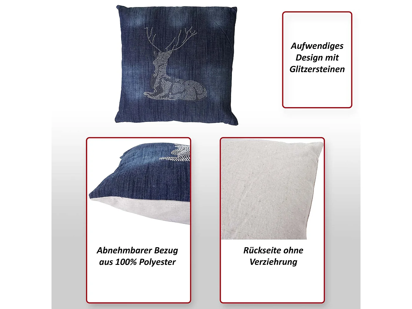 Decoratief kussen hert