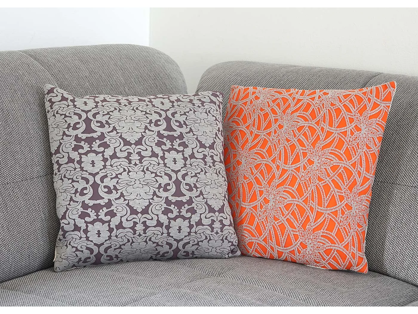 Decoratieve kussens barok + bloemen (set van 2)