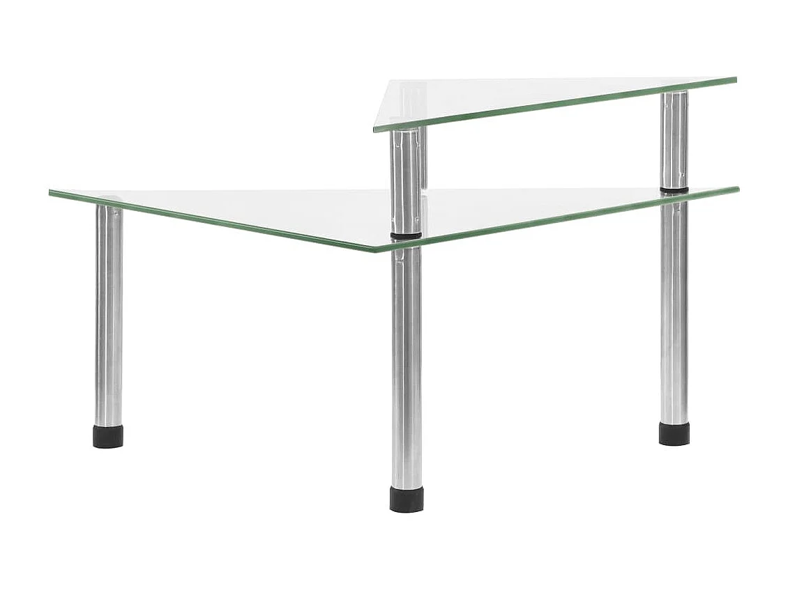 vidaXL Küchenregal Transparent 49,5x35x19 cm Hartglas