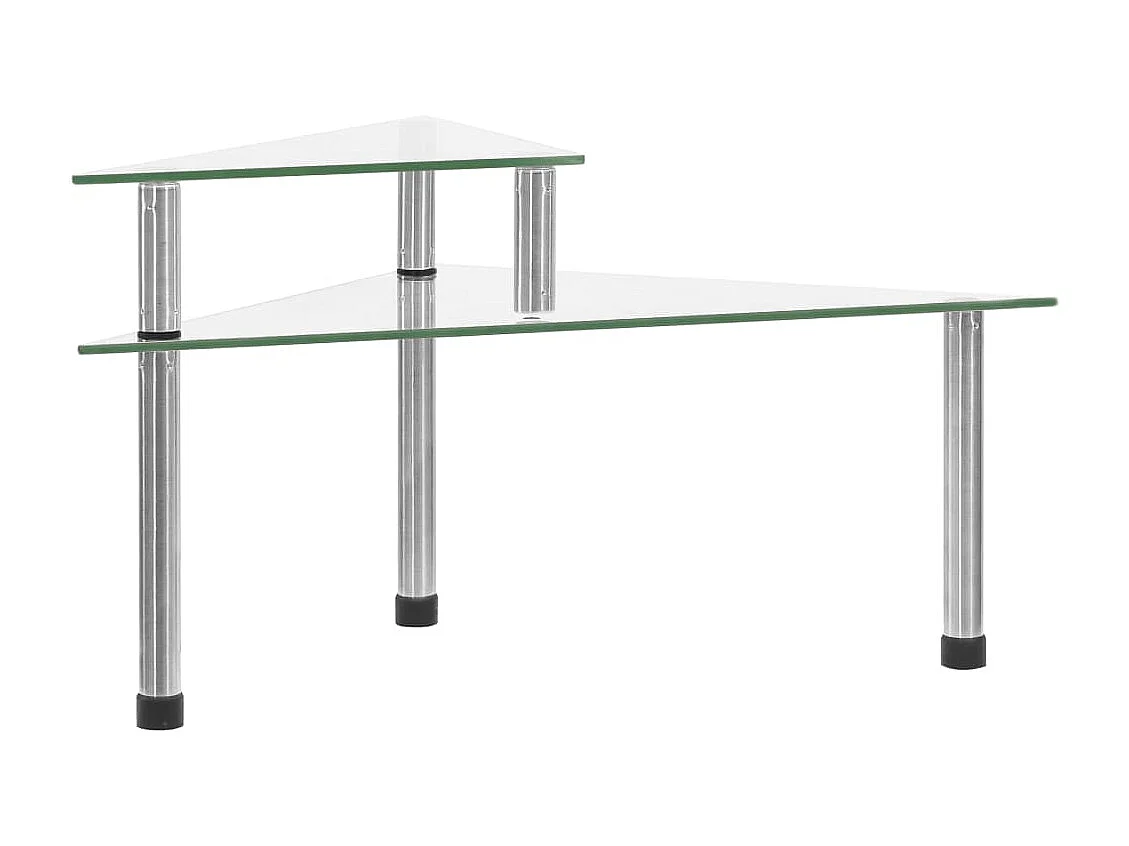 vidaXL Étagère de cuisine Transparent 49,5x35x19 cm Verre trempé