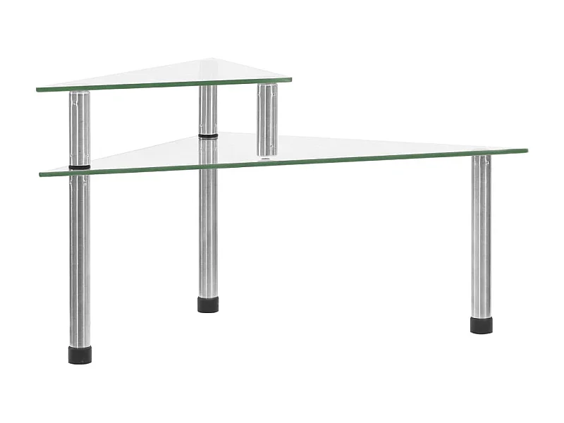 vidaXL Étagère de cuisine Transparent 49,5x35x19 cm Verre trempé